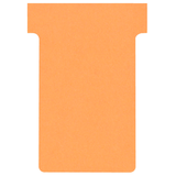 Artikelbild 1 für FRANKEN TK105 Größe 1 T-Steckkarten orange, 100 St., Artikelnummer 670689
