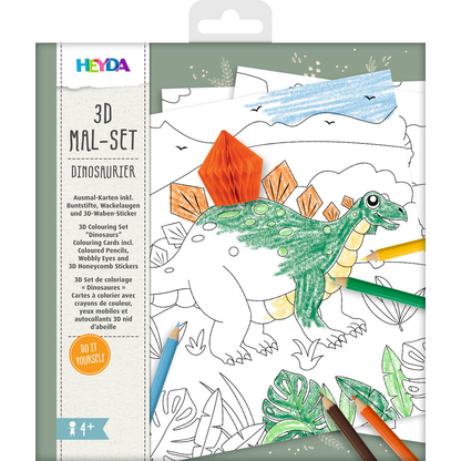 Artikelbild 5 für HEYDA 3D Dinosaurier Malset farbsortiert, 1 St., Artikelnummer 689663