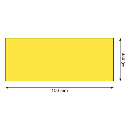 Artikelbild 2 für EICHNER Magnetschilder gelb 4,0 x 10,0 cm, 300 St., Artikelnummer 702979