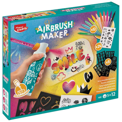 Artikelbild 2 für Maped® Creativ Airbrushset für Kinder AIRBRUSH MAKER farbsortiert, Artikelnummer 797967