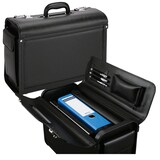 Artikelbild 1 für Alassio Pilotenkoffer GENOVA Lederimitat schwarz 46,0 x 20,5 x 35,0 cm, Artikelnummer 143305