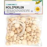 Artikelbild 1 für folia Bastelset Holzperlen natur braun, Artikelnummer 479572