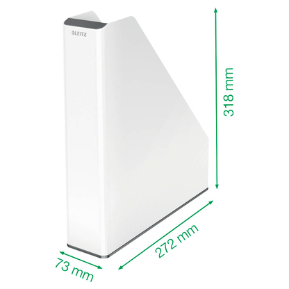 Artikelbild 4 für LEITZ Stehsammler WOW Duo Colour 53621095 perlweiß/schwarz Kunststoff, DIN A4, 1 St., Artikelnummer 502939