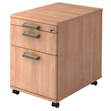 Artikelbild 1 für HAMMERBACHER Savona Rollcontainer nussbaum 3 Auszüge 42,8 x 58,0 x 59,0 cm, Artikelnummer 971580