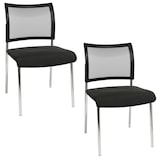 Artikelbild 1 für Topstar Besucherstühle Visit 10 Net NV290 G200 schwarz Stoff, 2 St., Artikelnummer 170567