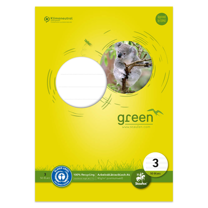 Artikelbild für Staufen® Arbeitsblock Style DIN A4 3. Schuljahr liniert Lineatur 3, 1 St., Artikelnummer 242721