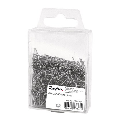 Artikelbild für Rayher Stecknadeln ca. 8.200 Stück (500g) silber, 1 Pack, Artikelnummer 284891