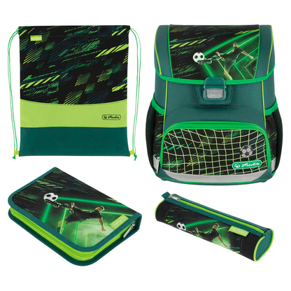 Artikelbild für herlitz Schulranzen-Set Loop Plus Game Changer Kunstfaser grün, Artikelnummer 271389