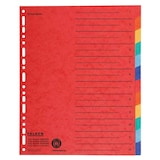 Artikelbild 1 für FALKEN Ordnerregister DIN A4 Vollformat blanko farbig 12-teilig, 1 Satz, Artikelnummer 764888