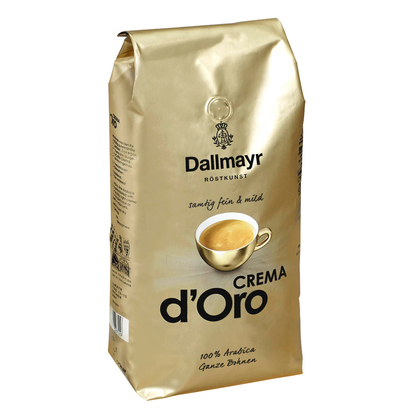 Artikelbild für Dallmayr CREMA d'Oro Kaffeebohnen, Arabicabohnen mild, 1000 g, Artikelnummer 686865