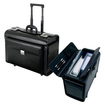 Artikelbild für Alassio Pilotenkoffer SILVANA Lederimitat schwarz 48,0 x 23,0 x 39,5 cm, Artikelnummer 143313