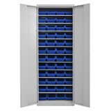 Artikelbild 1 für ADB Stahlschrank 40825 lichtgrau 11 Fachböden 71,0 x 30,0 x 195,0 cm, teilzerlegt, 1 St., Artikelnummer 674958