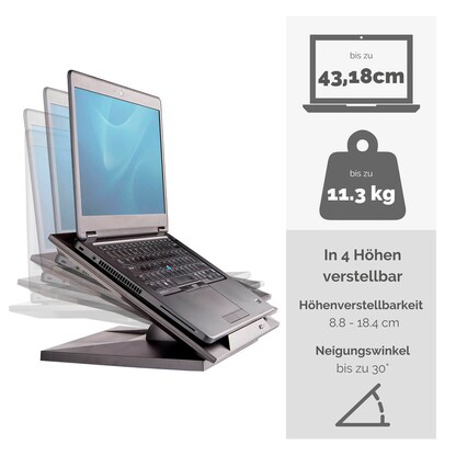 Artikelbild 12 für Fellowes Laptop-Ständer Designer Suites schwarz, Artikelnummer 355943