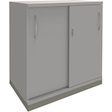 Artikelbild 1 für fm Schiebetürenschrank Sidney, 4260267327777 lichtgrau 1 Fachboden 80,0 x 44,2 x 78,1 cm, Artikelnummer 352532