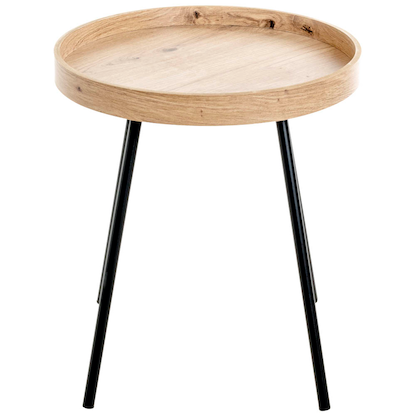 Artikelbild 3 für HAKU Möbel Beistelltisch rund MDF-Platte eiche 40,0 x 40,0 x 45,0 cm, 1 St., Artikelnummer 142347