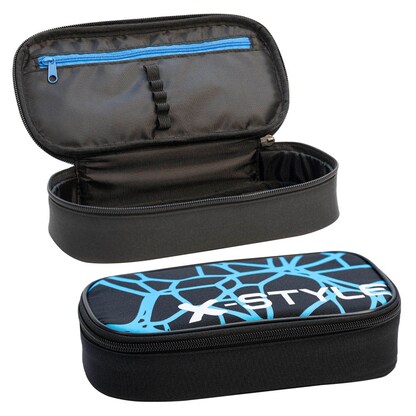 Artikelbild für EBERHARD FABER Schlampermäppchen Jumbo schwarz / blau, 21,5 x 10,5 cm, Artikelnummer 106656