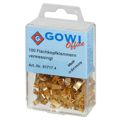 Artikelbild 5 für Gowi Musterbeutelklammern Flachkopf, 100 St., Artikelnummer 475398