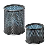 Artikelbild 1 für WEDO Stiftehalter-Set schwarz Metall, lackiert 8,0 / 6,0 x 8,0 / 6,0 x 8,5 / 4,8 cm, Artikelnummer 529479