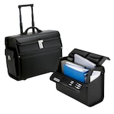 Artikelbild 1 für Alassio Pilotenkoffer MONDO Lederimitat schwarz 46,0 x 22,0 x 38,0 cm, Artikelnummer 143321