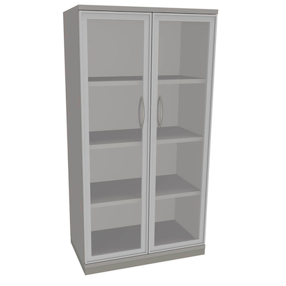 Artikelbild für fm Aktenschrank Sidney, 4260267329023 lichtgrau, Acrylglas klar 3 Fachböden 80,0 x 44,2 x 151,7 cm, Artikelnummer 371894