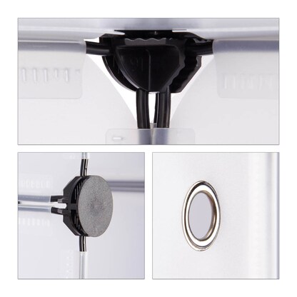 Artikelbild 8 für relaxdays Schuhschrank, 10021979_50 transparent 12 Fachböden 94,0 x 37,0 x 108,0 cm, Artikelnummer 451082