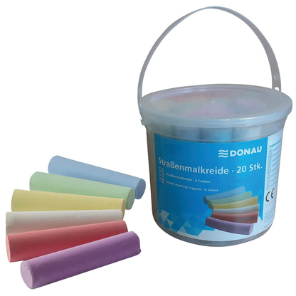Artikelbild für DONAU Straßenmalkreide farbsortiert 20 St., Artikelnummer 687554