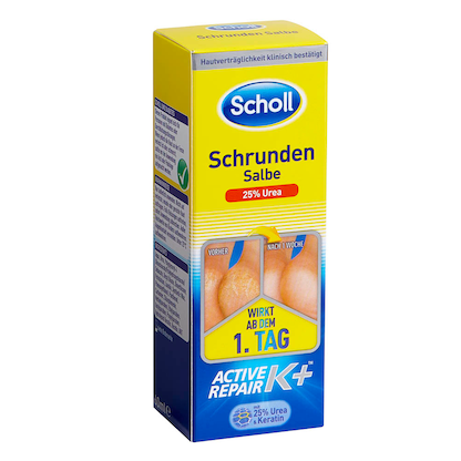 Artikelbild für Scholl Schrundensalbe Active Repair K+ Fußcreme 60 ml, Artikelnummer 148579