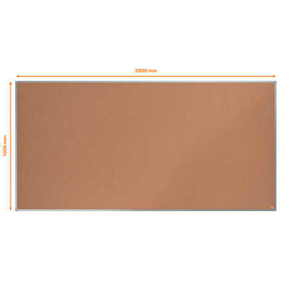 Artikelbild 2 für nobo Pinnwand Essence 200,0 x 100,0 cm Kork braun, Artikelnummer 784258