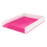 Artikelbild 1 für LEITZ Briefablage WOW Duo Colour perlweiß/pink DIN A4, 1 St., Artikelnummer 313496