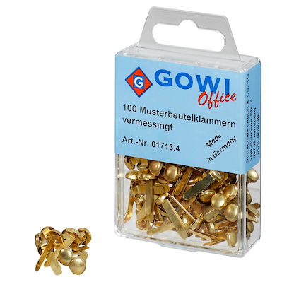 Artikelbild 2 für Gowi Musterbeutelklammern Rundkopf, 100 St., Artikelnummer 475386