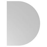 Artikelbild 1 für HAMMERBACHER Anbautisch höhenverstellbar Haziender lichtgrau, silber halbrund 60,0 x 80,0 x 65,5 - 82,5 cm, Artikelnummer 632416
