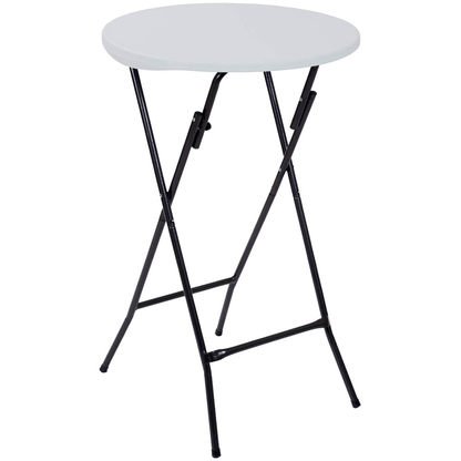 Artikelbild für Garden Pleasure MUFARO Stehtisch rund Kunststoff weiß 60,0 x 60,0 x 107,0 cm, 1 St., Artikelnummer 544249