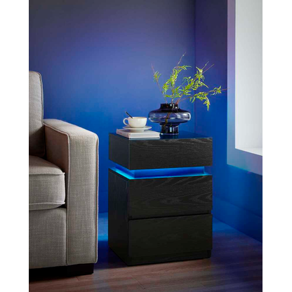 Artikelbild 5 für VASAGLE Nachttisch rechteckig Spanplatte schwarz 40,0 x 35,0 x 55,0 cm, 1 St., Artikelnummer 759839