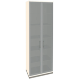 Artikelbild 1 für fm Aktenschrank Oldenburg, 4260672331895 weiß, Acrylglas satiniert 5 Fachböden 80,0 x 44,2 x 222,1 cm, Artikelnummer 565277