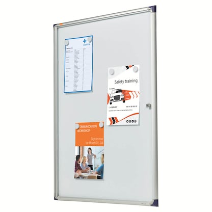 Artikelbild 3 für nobo Schaukasten Pacific silber 9x DIN A4 80,5 x 2,2 x 112,0 cm, 1 St., Artikelnummer 699557