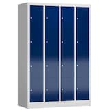 Artikelbild 1 für ClassiX Schließfachschrank enzianblau, lichtgrau X-520441, 16 Schließfächer 118,5 x 50,0 x 180,0 cm, Artikelnummer 187876