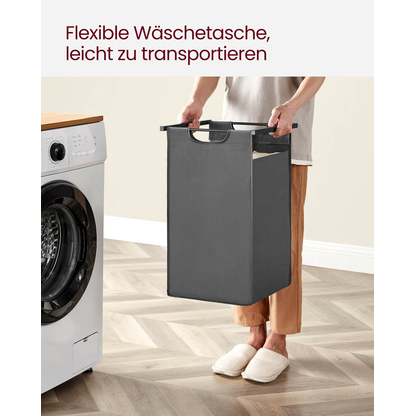 Artikelbild 9 für VASAGLE Wäschesortierer grau, braun, 1 St., Artikelnummer 438669