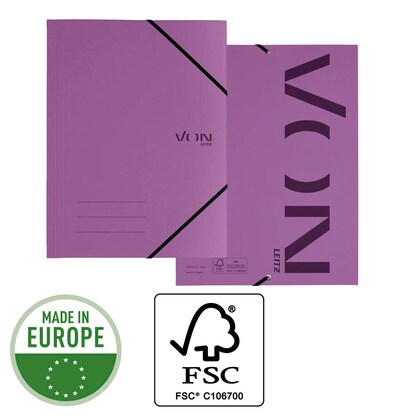 Artikelbild 5 für VON LEITZ Eckspanner DIN A4 violett, 1 St., Artikelnummer 669917