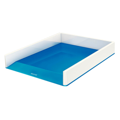 Artikelbild für LEITZ Briefablage WOW Duo Colour perlweiß/blau DIN A4, 1 St., Artikelnummer 313508