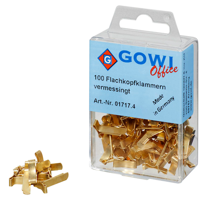 Artikelbild 2 für Gowi Musterbeutelklammern Flachkopf, 100 St., Artikelnummer 475398