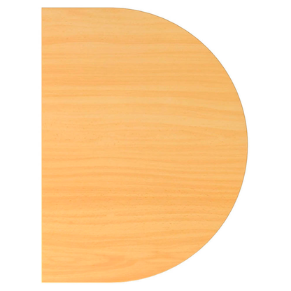 Artikelbild für HAMMERBACHER Anbautisch höhenverstellbar Savona buche, silber halbrund 60,0 x 80,0 x 65,5 - 82,5 cm, Artikelnummer 641295