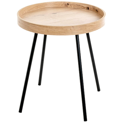 Artikelbild für HAKU Möbel Beistelltisch rund MDF-Platte eiche 40,0 x 40,0 x 45,0 cm, 1 St., Artikelnummer 142347