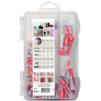 Artikelbild 3 für fischer DuoPower-Box mini 2K 553109 Universaldübel-Sortiment, 85-teilig, Artikelnummer 480198