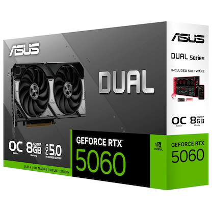 Artikelbild 10 für ASUS Dual GeForce RTX 5060 OC Edition Grafikkarte 8 GDDR7 128 Bit, Artikelnummer 685929