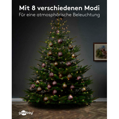 Artikelbild 4 für goobay Baummantel mit Ring LED Lichtervorhang grün, 1 St., Artikelnummer 725406