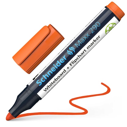 Artikelbild 2 für Schneider Maxx 290 Whiteboard- und Flipchart-Marker orange 2,0 - 3,0 mm, 1 St., Artikelnummer 752059