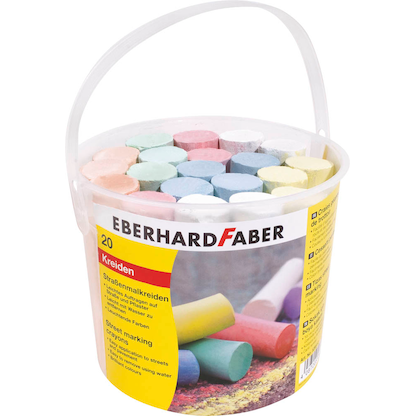 Artikelbild für EBERHARD FABER Straßenmalkreide farbsortiert 20 St., Artikelnummer 198303