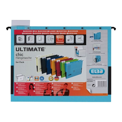 Artikelbild 4 für ELBA Hängetaschen chic ULTIMATE blau, 5 St., Artikelnummer 602177