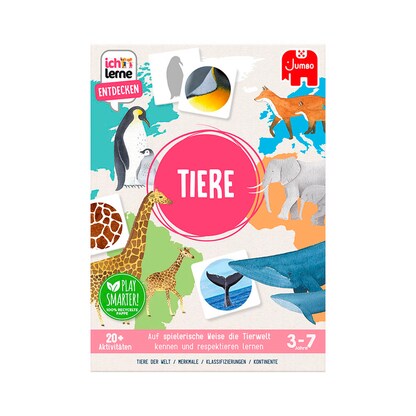 Artikelbild 2 für Jumbo Ich Lerne Entdecken Tieren Lernspiel, 1 St., Artikelnummer 120166