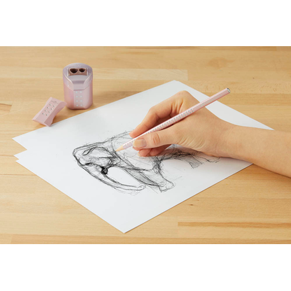 Artikelbild 11 für FABER-CASTELL Grip Sparkle Bleistift-Set B rose metallic, 1 Set, Artikelnummer 277887